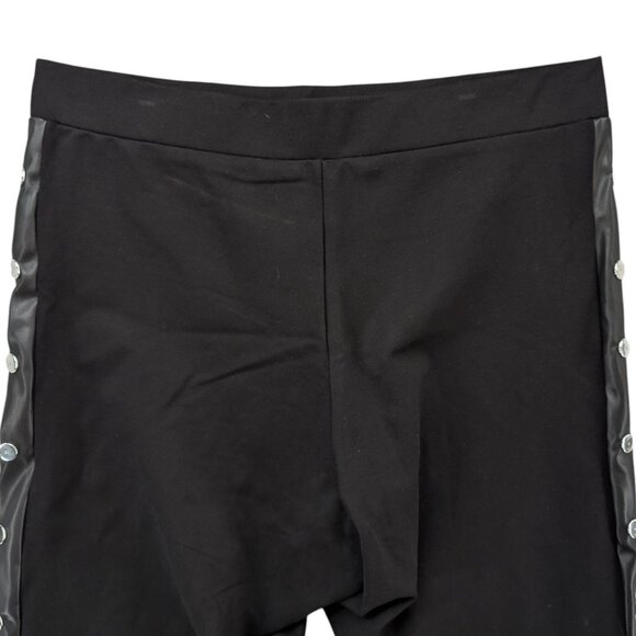 Fashion To Figure Button Ponte Leggings Womens Black Stretch High Rise Size 2X - Picture 4 of 10